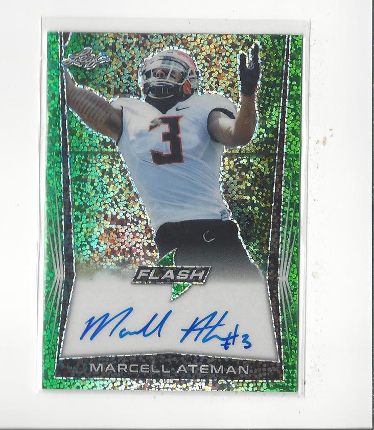 2018 Leaf Flash Autographs Green #BAMA2 Marcell Ateman