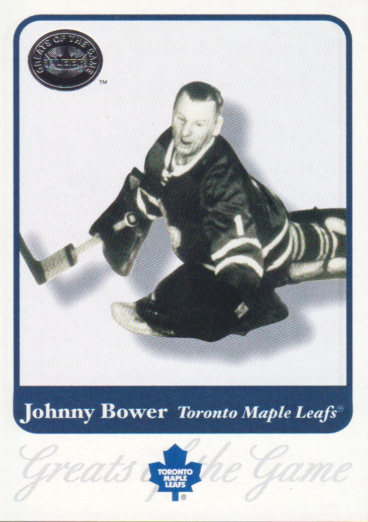 2001-02 Greats of the Game #14 Johnny Bower