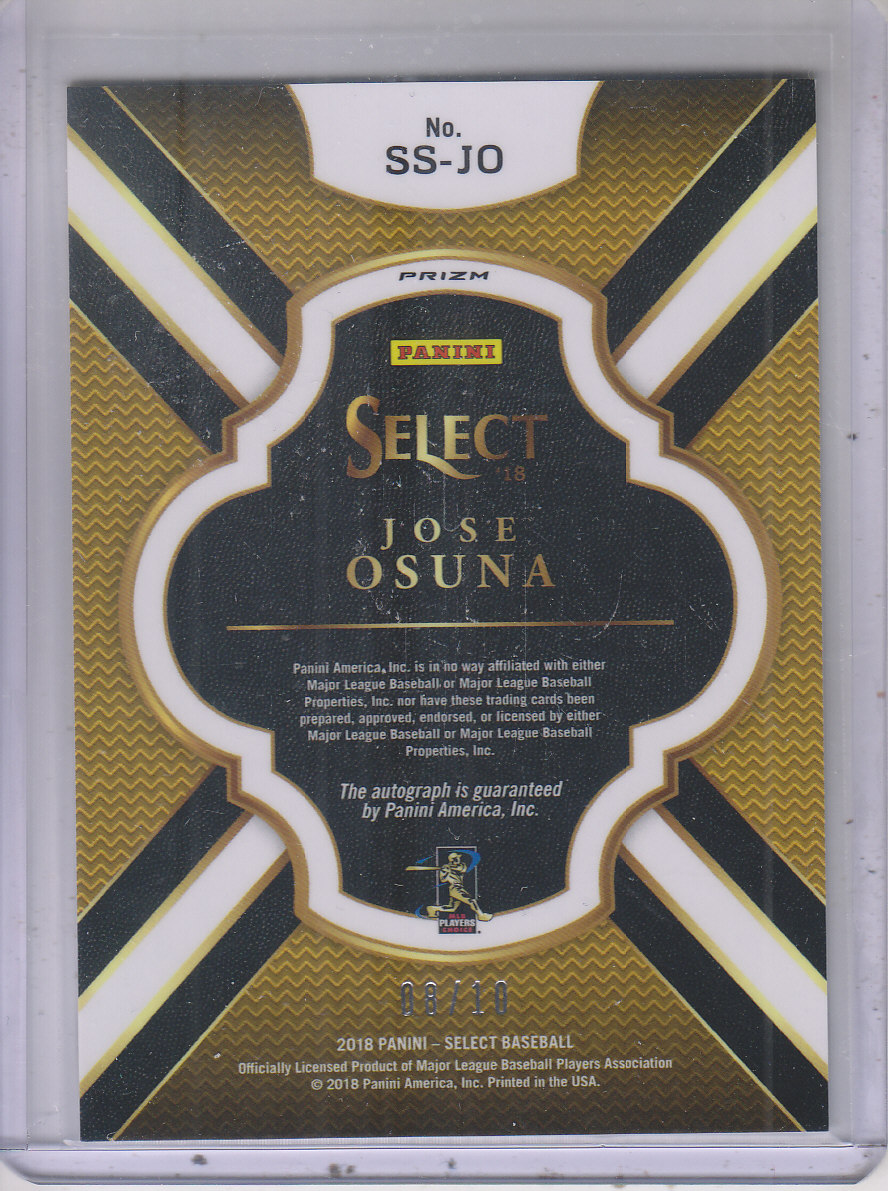 2018 Select Signatures Gold #20 Jose Osuna back image
