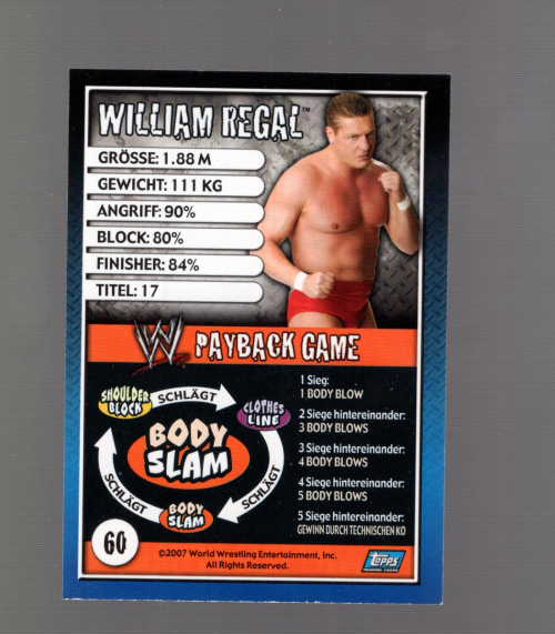 B6855- 2007 Topps WWE Payback Wrestling Cards 1-96 -You Pick- 15+ FREE US SHIP - Picture 7 of 9