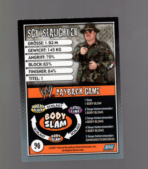 B6855- 2007 Topps WWE Payback Wrestling Cards 1-96 -You Pick- 15+ FREE US SHIP - Picture 9 of 9