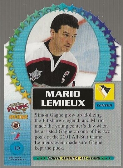 2001-02 Pacific All-Stars #NA10 Mario Lemieux back image