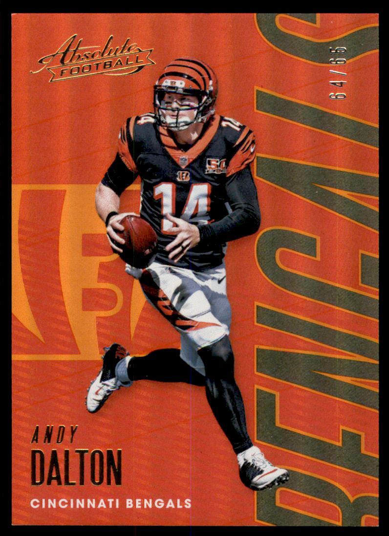 2018 Absolute Spectrum Orange #19 Andy Dalton