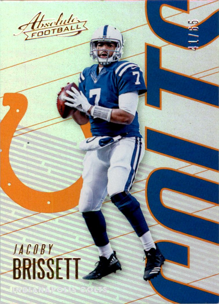 2018 Absolute Spectrum Orange #42 Jacoby Brissett