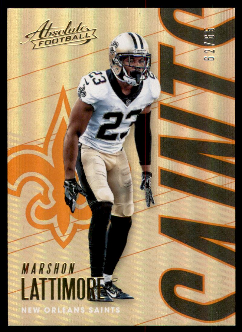 2018 Absolute Spectrum Orange #70 Marshon Lattimore