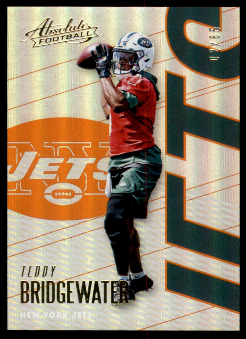 2018 Absolute Spectrum Orange #74 Teddy Bridgewater
