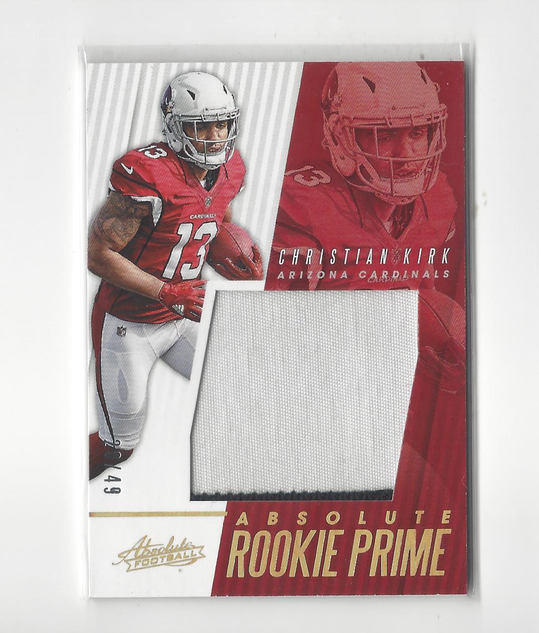 2018 Absolute Absolute Rookie Jerseys Patch #15 Christian Kirk