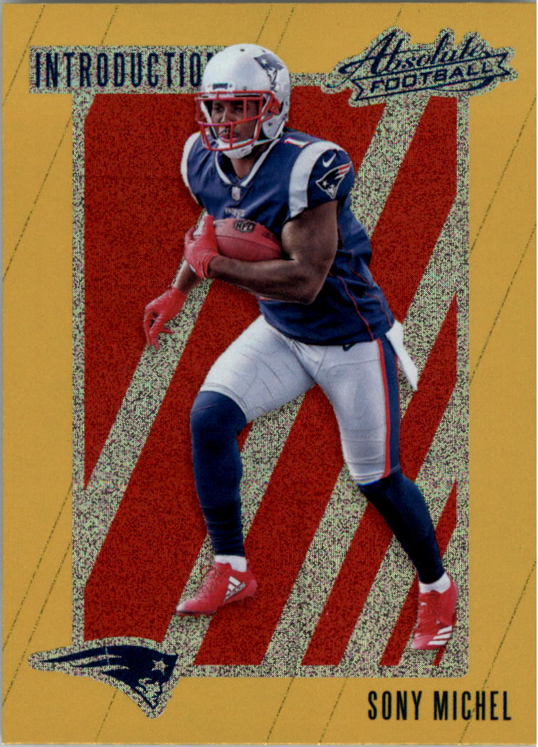 2018 Absolute Introductions Spectrum Gold #9 Sony Michel
