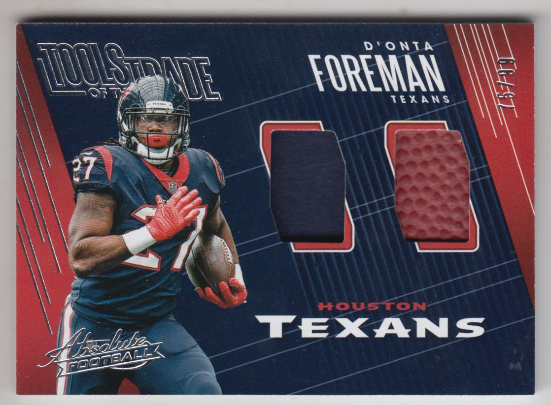 2018 Absolute Tools of the Trade Dual Materials #10 D'Onta Foreman/99