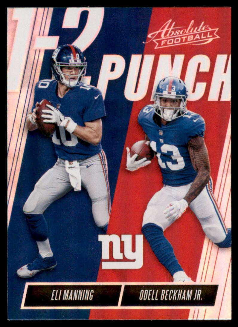 2018 Absolute One Two Punch #12 Odell Beckham Jr./Eli Manning