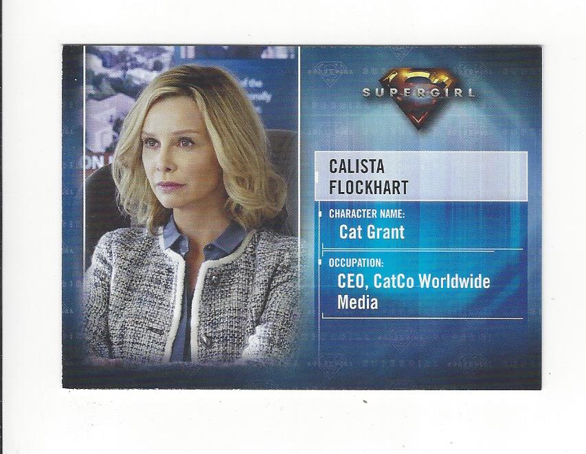 2018 Supergirl Season 1 Character Bios Cb6 Calista Flockhart As Cat Grant Nm Mt