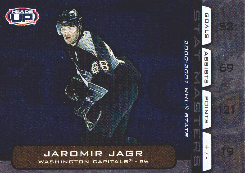 2001-02 Pacific Heads Up Stat Masters #20 Jaromir Jagr