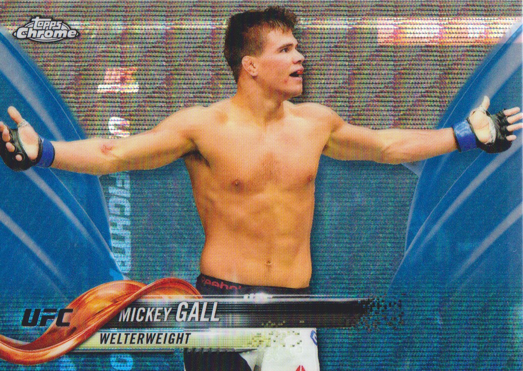 2018 Topps Chrome UFC Blue Wave #11 Mickey Gall