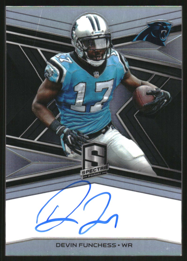2018 Panini Spectra Signatures #SDF Devin Funchess/99