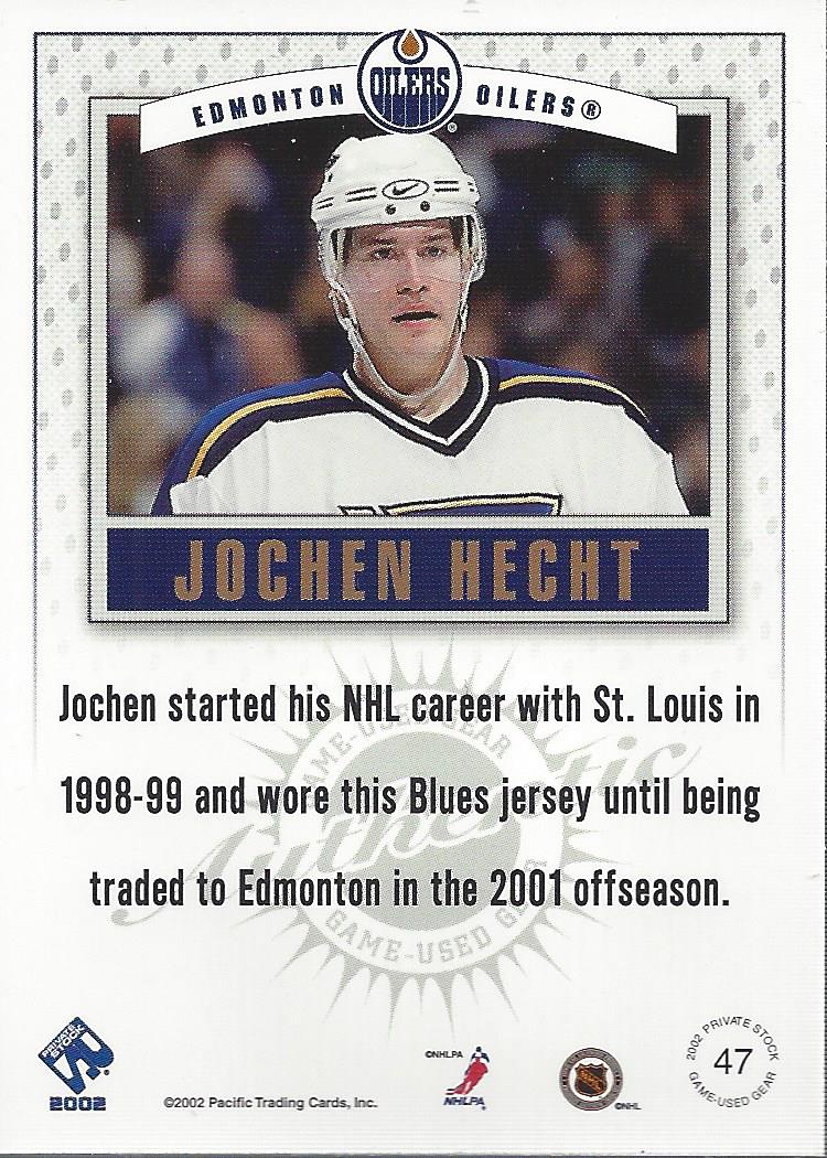 2001-02 Private Stock Game Gear #47 Jochen Hecht back image