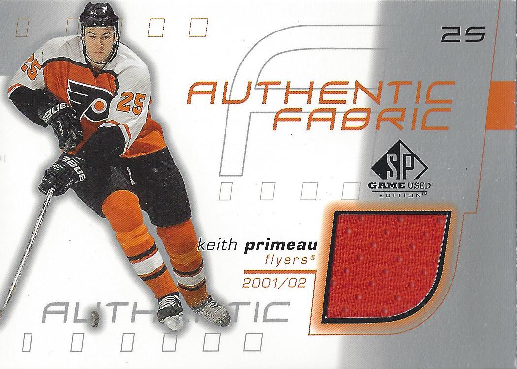 2001-02 SP Game Used Authentic Fabric #AFKP Keith Primeau