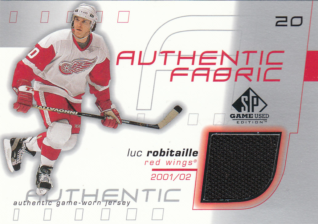 2001-02 SP Game Used Authentic Fabric #AFLR Luc Robitaille