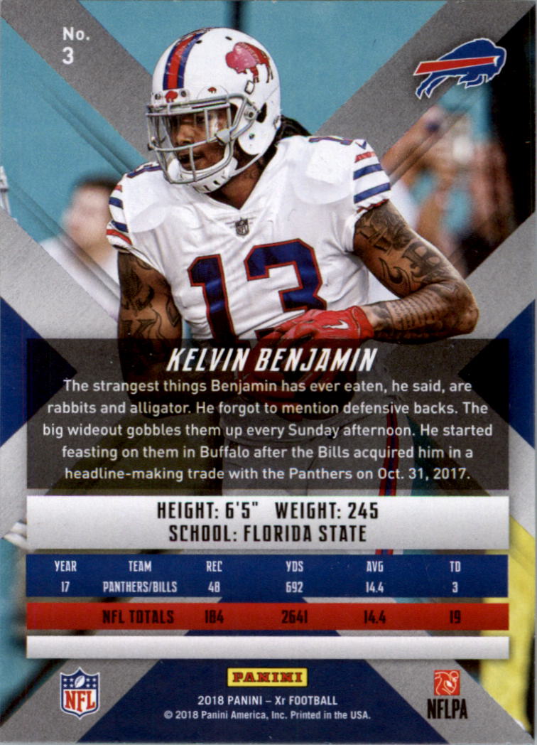 2018 Panini XR Football Card Pick (Base) - Picture 3 of 77