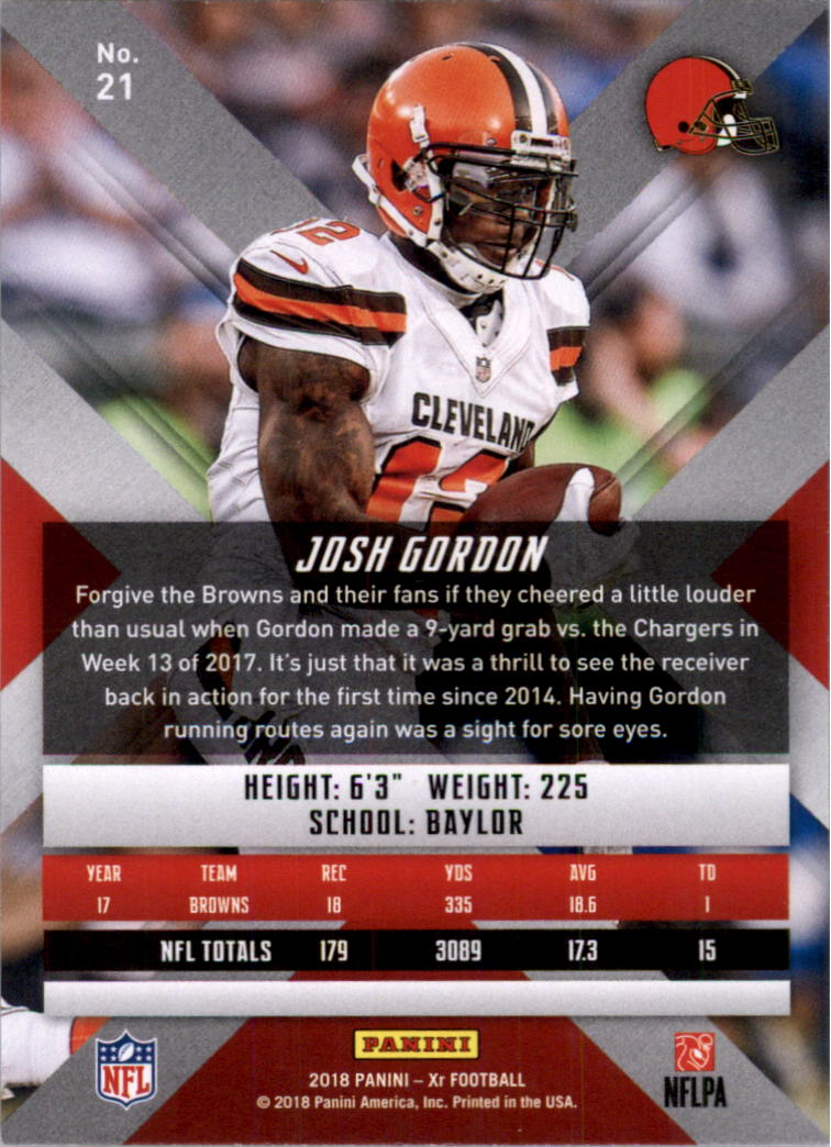 2018 Panini XR Football Card Pick (Base) - Picture 9 of 77
