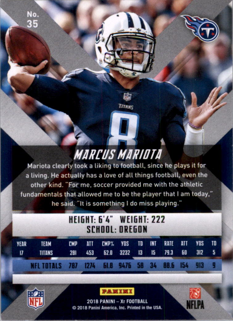 2018 Panini XR Football Card Pick (Base) - Picture 15 of 77