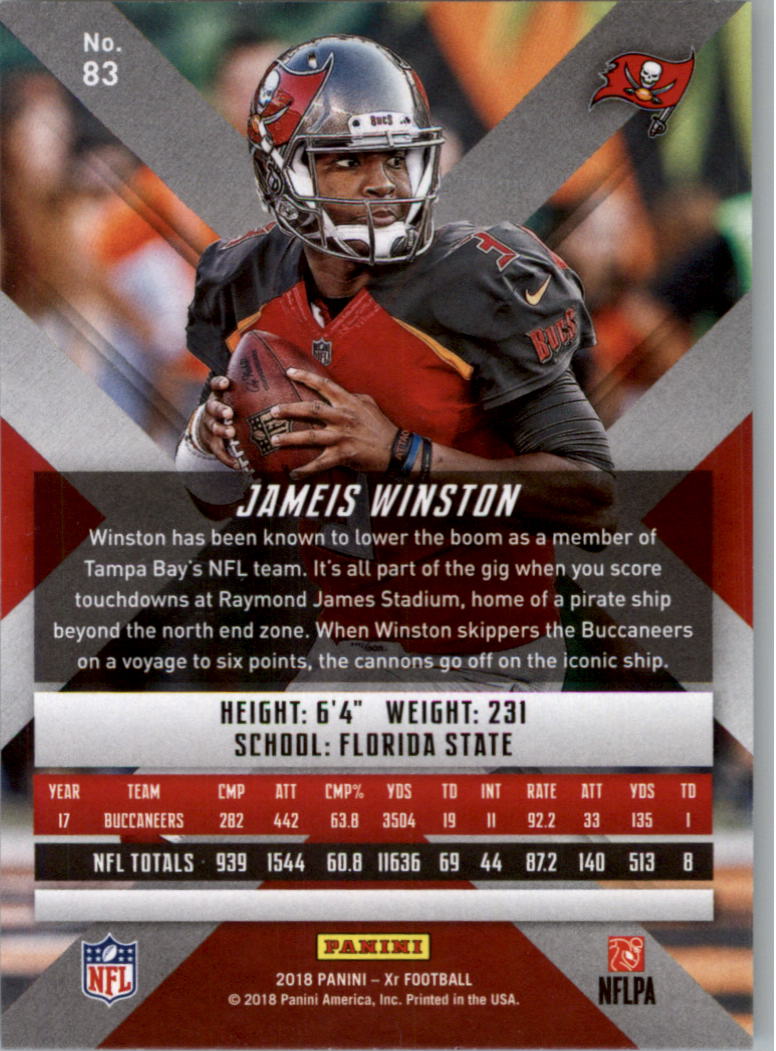 2018 Panini XR Football Card Pick (Base) - Picture 35 of 77