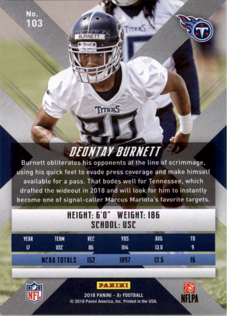 2018 Panini XR Football Card Pick (Base) - Picture 49 of 77