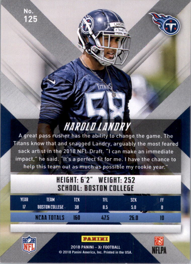 2018 Panini XR Football Card Pick (Base) - Picture 57 of 77
