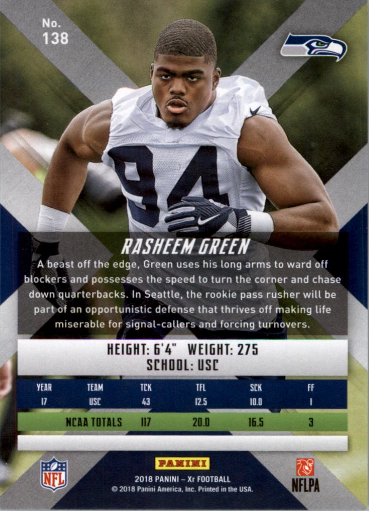 2018 Panini XR Football Card Pick (Base) - Picture 65 of 77