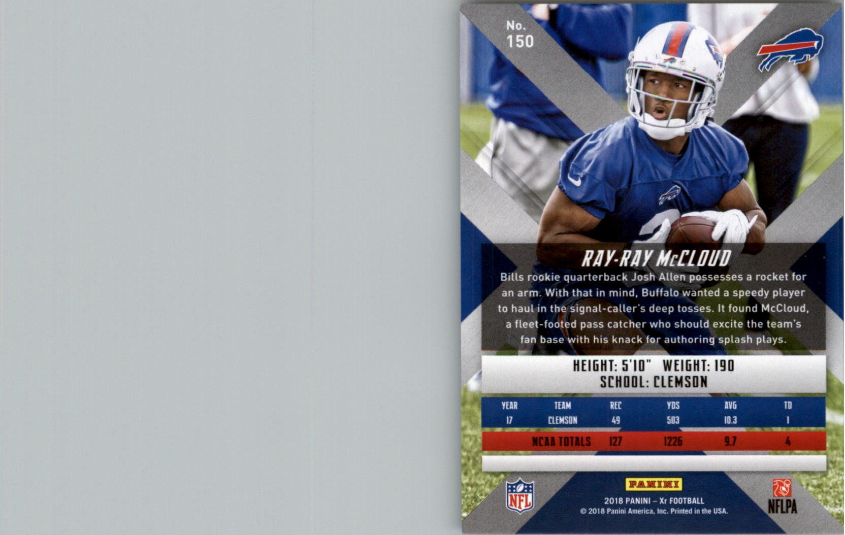 2018 Panini XR Football Card Pick (Base) - Picture 73 of 77
