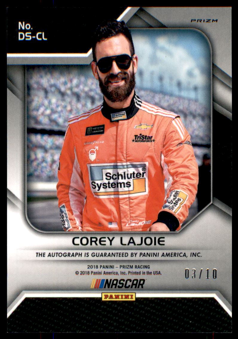 2018 Panini Prizm Autographs Prizms Gold #6 Corey LaJoie