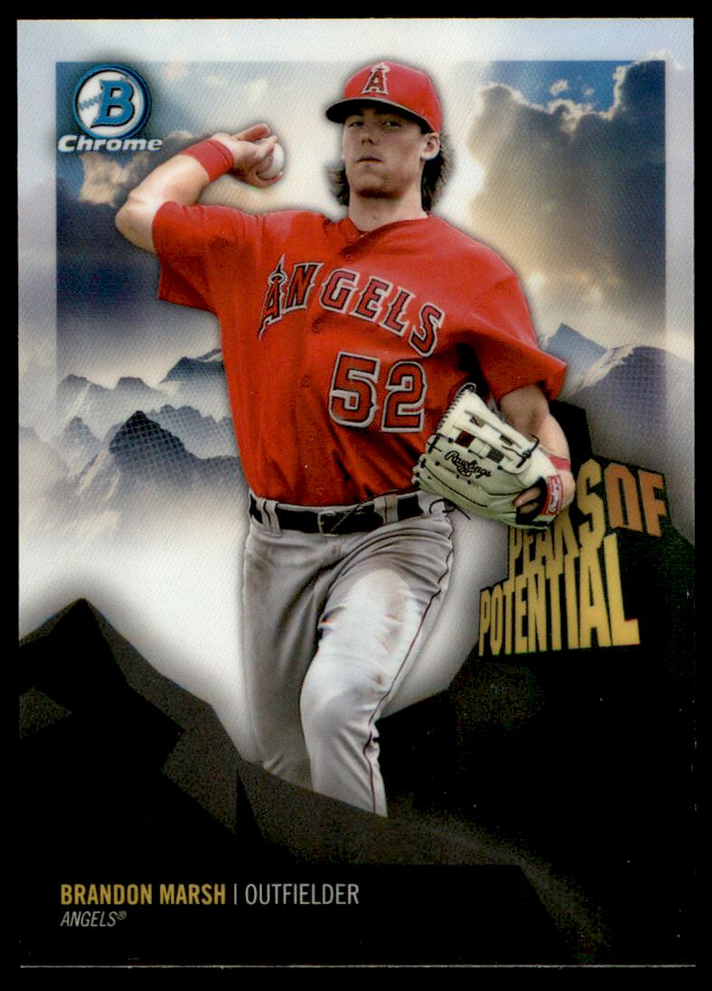 2018 Bowman Chrome Gold Shimmer Refractor Brandon Marsh ROOKIE