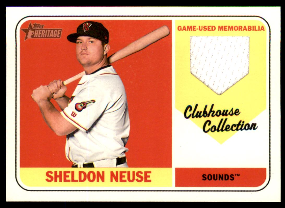 2018 Topps Heritage Minors Clubhouse Collection Relics #CCRSN Sheldon Neuse