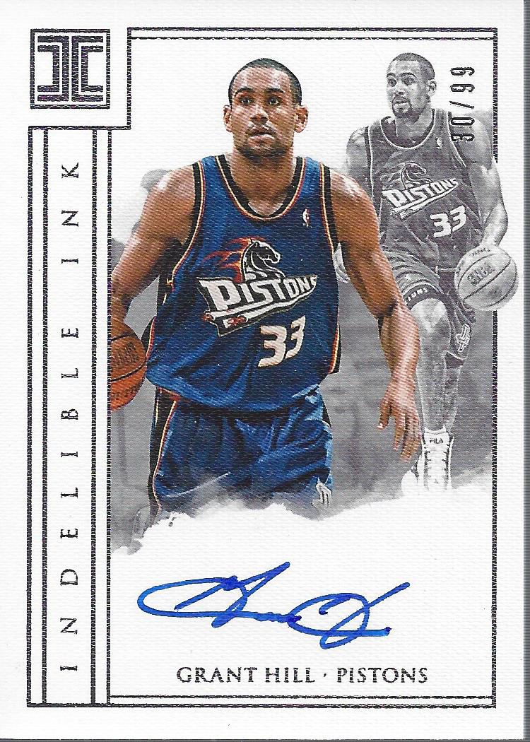 2017-18 Panini Impeccable Indelible Ink #26 Grant Hill/99