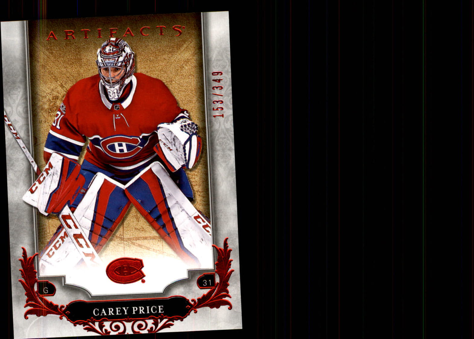 2018-19 Artifacts Ruby #129 Carey Price S