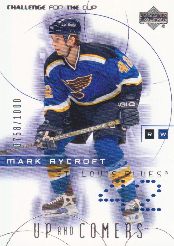 2001-02 UD Challenge for the Cup #131 Mark Rycroft RC