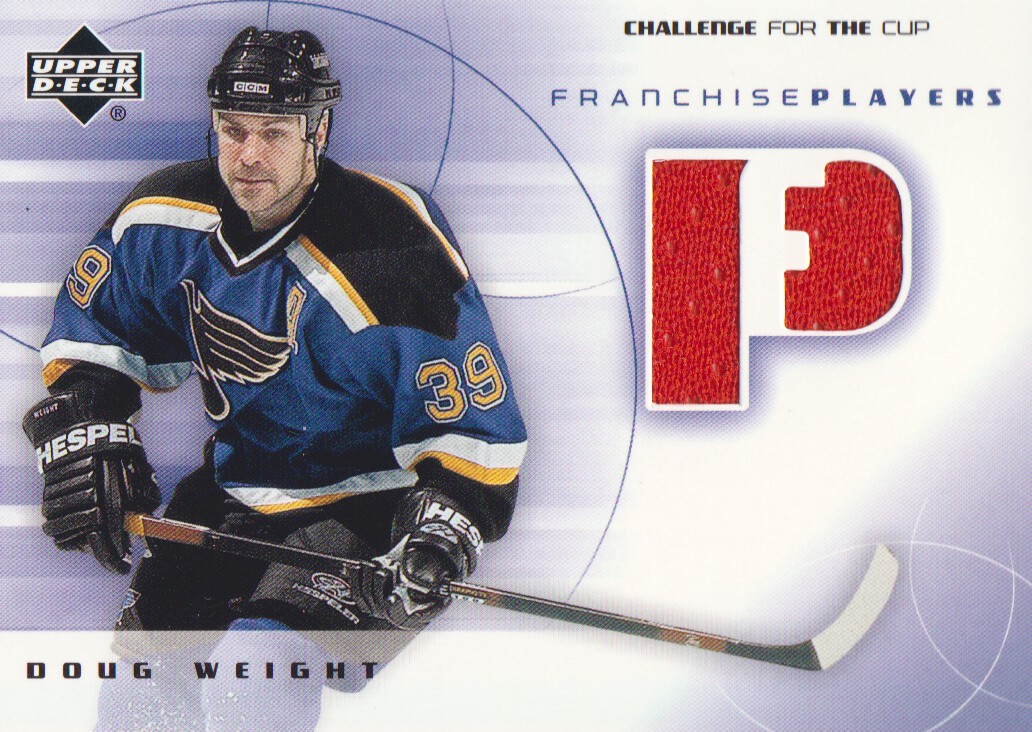 2001-02 UD Challenge for the Cup Jerseys #FPDW Doug Weight