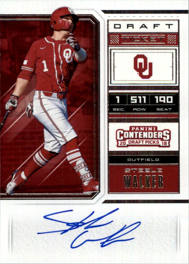 2018 Panini Contenders Draft Picks Draft Ticket Autographs #12 Steele Walker