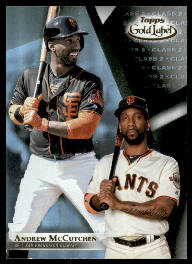 2018 Topps Gold Label Class 2 Black #84 Andrew McCutchen