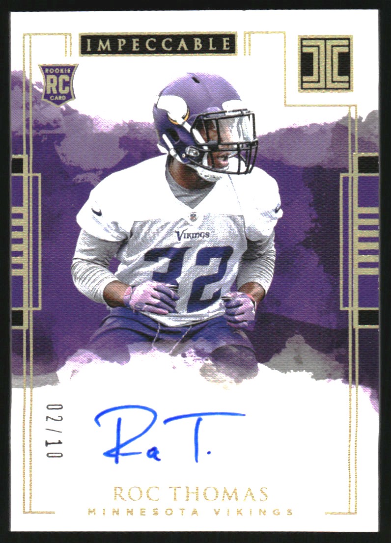 2018 Panini Impeccable Gold #189 Roc Thomas AU