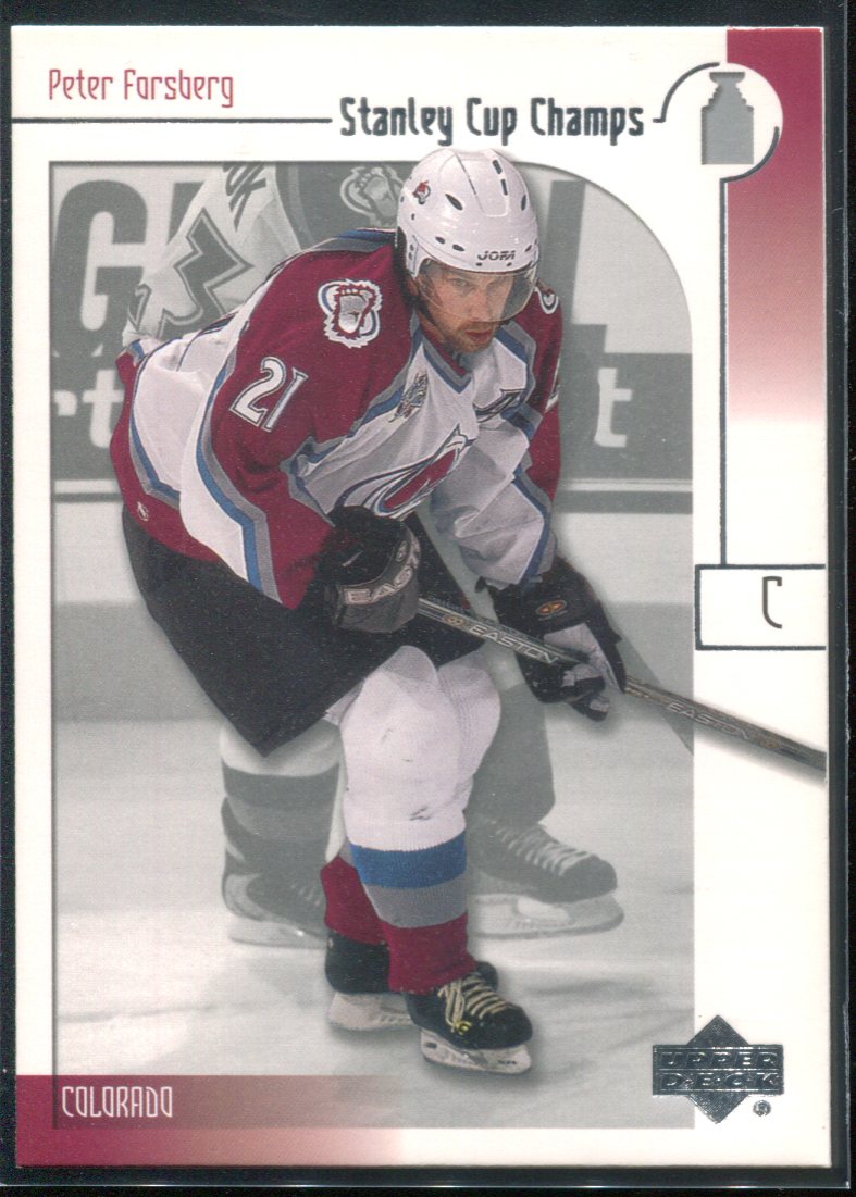 2001-02 UD Stanley Cup Champs #30 Peter Forsberg
