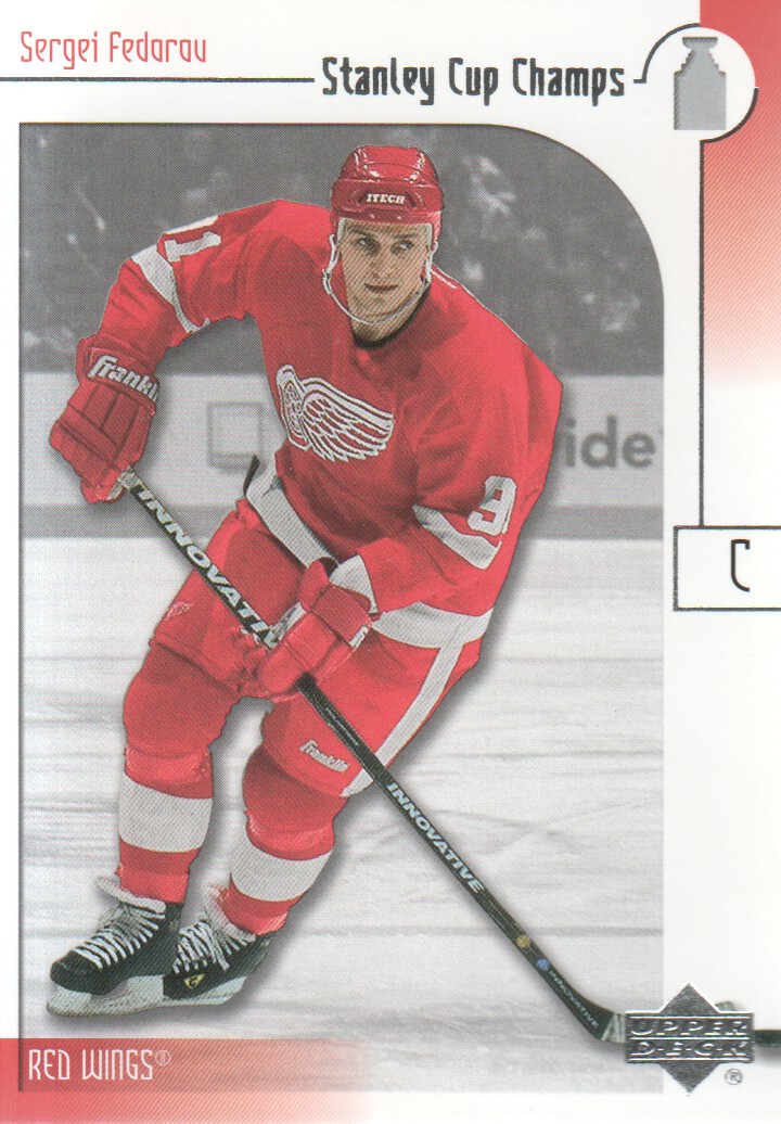 2001-02 UD Stanley Cup Champs #56 Sergei Fedorov
