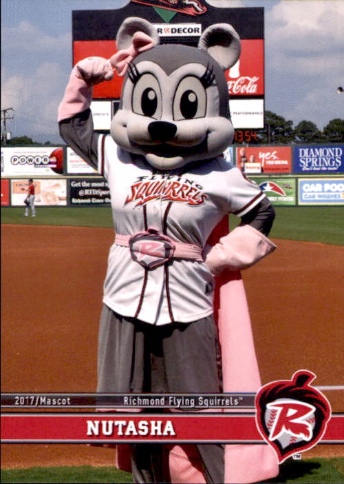 2017 Richmond Flying Squirrels Grandstand 33 Nutasha MASCOT NM Baseball Card eBay