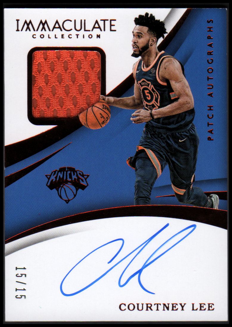 2017-18 Immaculate Collection Patch Autographs Red #15 Courtney Lee/15