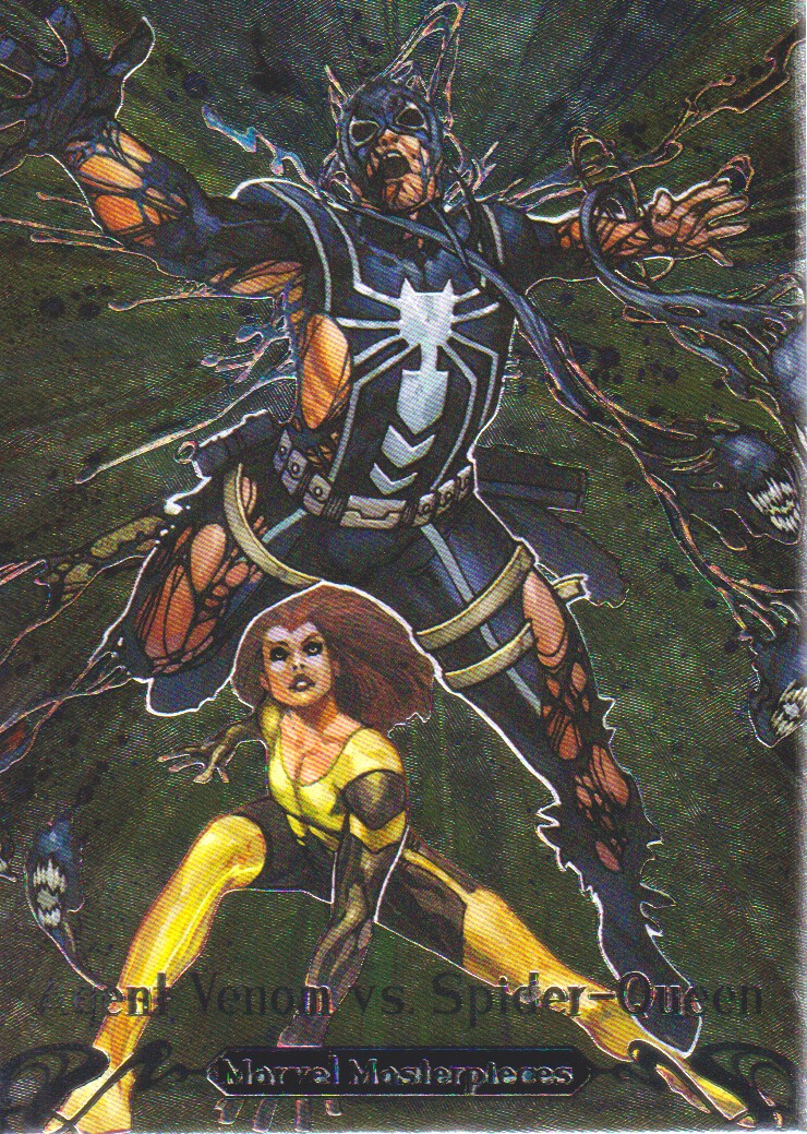 2018 SkyBox Marvel Masterpieces Battle Spectra #BS4 Agent Venom vs. Spider-Queen