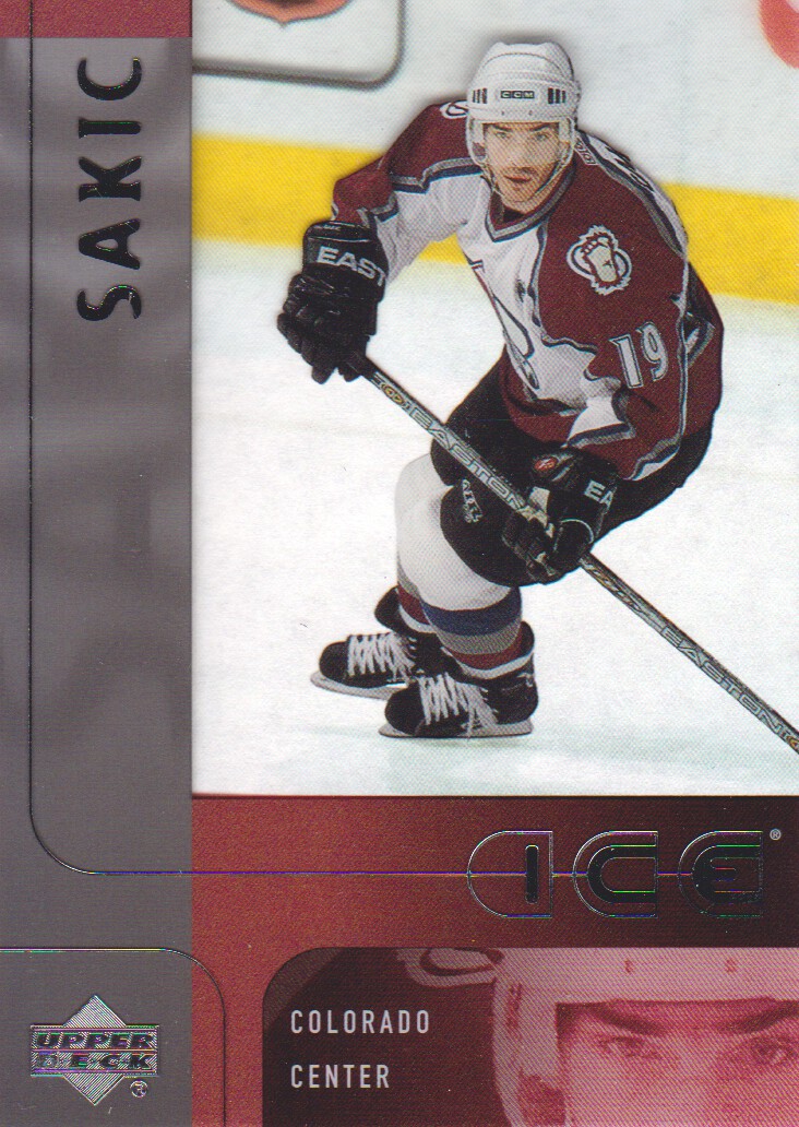 2001-02 Upper Deck Ice #90 Joe Sakic