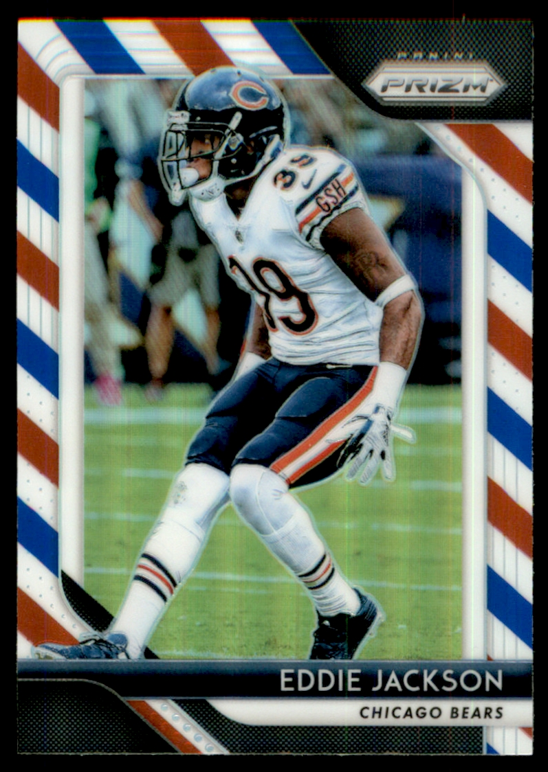 2018 Panini Prizm Prizms Red White and Blue #167 Eddie Jackson
