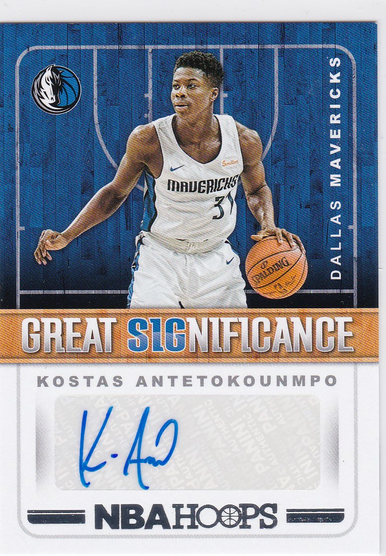 2019-20 NBA HOOPS #RR-KAN Kostas Antetokounmpo Signed Card AUTO PSA Sl —  Golden State Memorabilia