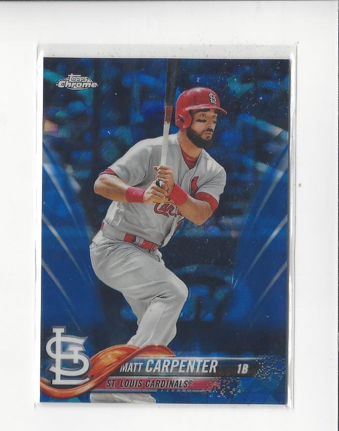 2018 Topps Chrome Sapphire Edition #652 Matt Carpenter
