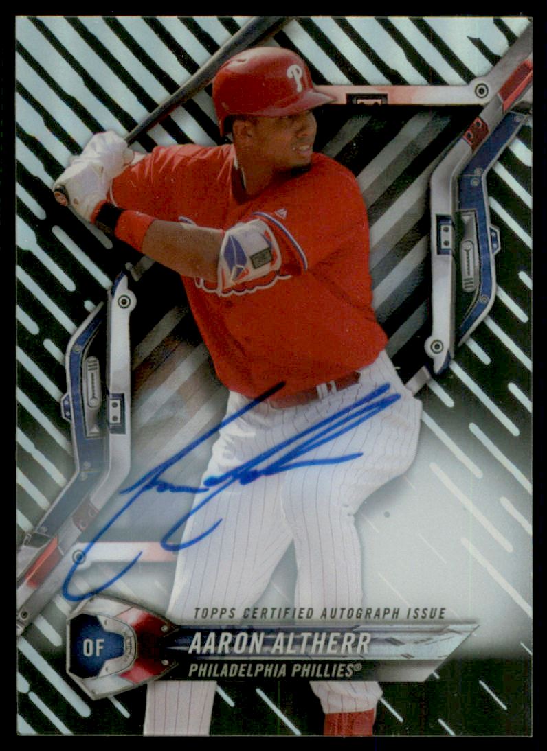 2018 Topps High Tek Autographs #HTAA Aaron Altherr