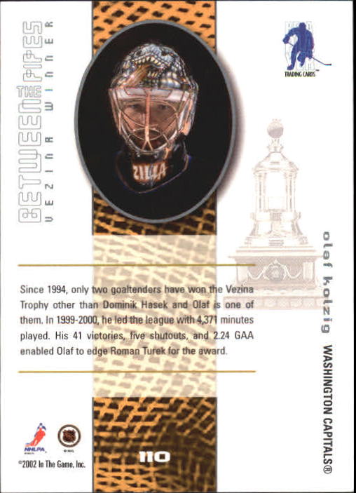 2001-02 Between the Pipes Chicago Sportsfest #110 Olaf Kolzig back image